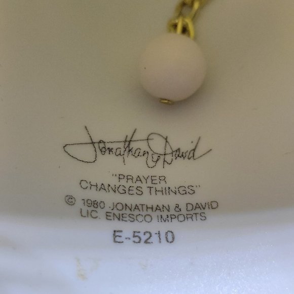 1980 Precious moments - Prayer Changes Things Bell-E-210 - Picture 4 of 5